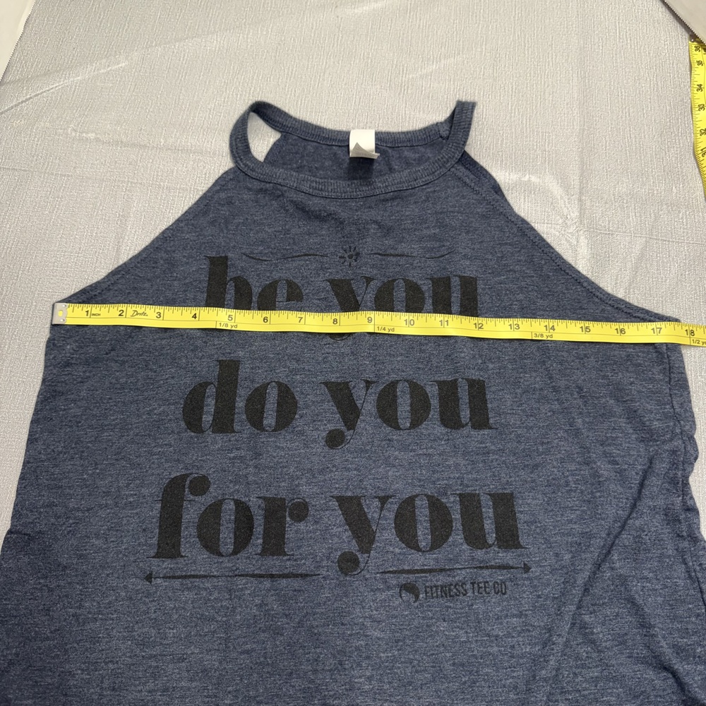 District Perfect Tri Tank Top Womens M Be You Do You Navy - Picture 5 of 8